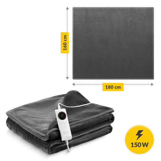 Koc elektryczny grzewczy 180 × 160 cm 4fizjo