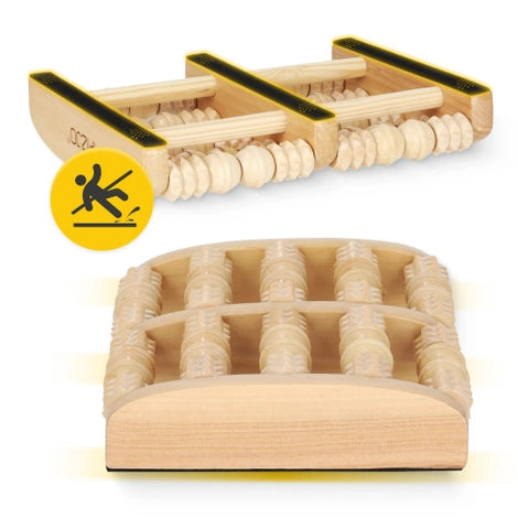 Drewniany wałek do masażu stóp profilowany 4fizjo