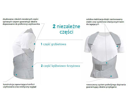 Sznurówka piersiowo-lędźwiowo-krzyżowa Armedical IMMOBILO PRO-H