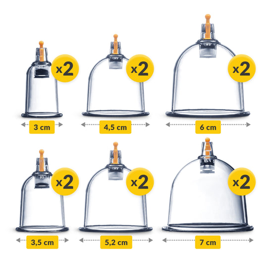 Bańki chińskie bezogniowe próżniowe 12 szt. 4fizjo