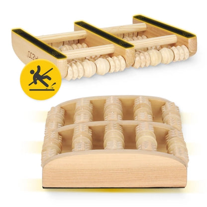 Drewniany wałek do masażu stóp profilowany 4fizjo
