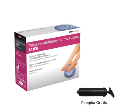 Piłka rehabilitacyjna masująca MIDI